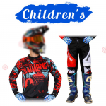 motokrossi k&auml;igukomplekt lastele 20 22 24 26 28 v&otilde;idus&otilde;idu&uuml;likond MX MOTO kampsun ja p&uuml;ksikomplektid Noorte lapsed poiss t&uuml;druk Mootorratas BMX maastikujalgratas Combo XL-26