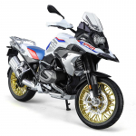 1/9 BMW R1250 GS ADV Sulamist V&otilde;idus&otilde;idumootorratas Valatud T&auml;navasportmootorratta Mudel Simulatsioon Valgusega Kollektsioon Laste Kingitus valge