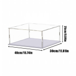 1-osaline l&auml;bipaistev akr&uuml;&uuml;lekraani kast Hoiuruum Tolmukindel kaitseekraani kapp Lauaarvuti hoiuruum Kodus hoiustamine 40*30*25cm