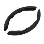 1 paar Four Seasons roolipadi hingav praktiline autokaitsega dekoor 38cm must