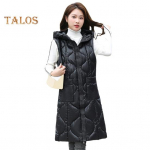 Naiste vest kapuutsiga varrukateta t&otilde;mblukuga, suured taskud, vestiga mantel, &uuml;hev&auml;rviline vabaaja puuvillane vestiga v&auml;lisr&otilde;ivad M must