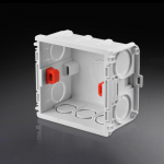 Paigalduskarp karbi sees 86 t&uuml;&uuml;pi l&uuml;litite ja pistikupesade juhtmestiku tagakarbi jaoks valge