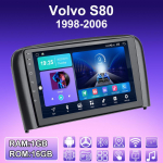 2 DIN Androidi autoraadio Volvo S80 1998-2006 multimeediumipleieri peakomplekti stereo GPS-navigatsioon WIFI 1+16GB 1+16GB