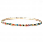 1 tk Boheemlaste k&auml;sit&ouml;&ouml;na valmistatud naiste k&auml;ev&otilde;ru vanaaegne etniline v&auml;rviline helmed elastne k&auml;ev&otilde;ru ehe kingitus