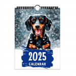 2025 Anime Sausage Dog Calendar Seinakalender V&auml;rvikalender One Size