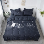 Kodutekstiilid Lihtne voodipesu, neljaosaline komplekt, &uuml;heinimesetuba, kaheinimesetuba, kolmeosaline komplekt 1.2m bed