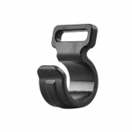Plastikust C-klambrid telgikonksu tugi Fikseeritud matkahaagissuvila varraste v&auml;limine ronimistelgi tarvikud 11*20*6mm must