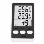 Digitaalne termomeeter ja h&uuml;gromeeter k&uuml;lmiku, s&uuml;gavk&uuml;lmiku, akvaariumi, t&otilde;uaretuse, supermarketi, meditsiini, majapidamises, sise- ja v&auml;listingimustes kasutamiseks Model 20240905