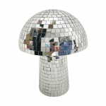 H&otilde;bedane 10*10cm Mushroom Disco Pall Peegel Helkur Seene Ornament S&otilde;branna kingitus h&otilde;be
