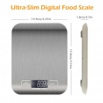 K&ouml;&ouml;gi digitaalne kaal 11 naela kodumajapidamises kasutatav elektrooniline kaal k&uuml;psetamiseks, 0,1 g &uuml;lit&auml;pne 5kg x 1g