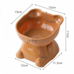 Kassikauss Plastikust Lekkekindel lemmikloomatoidukauss Veejaotur K&otilde;rge jalakaitse Emakakaela selgrool&uuml;li Kasside toitmiskausid Lemmikloomatarbed pruun