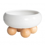 K&otilde;rgendatud &uuml;lest&otilde;stetud toidukausid v&auml;ldivad oksendamist Kaelakaitse Suure mahutavusega laia avanev kutsika kassi toidukauss A valge