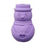 Lumememme kujuga koera n&auml;rimism&auml;nguasi, hammustuskindel pehme kummist igavust leevendav hammaste puhastamine lemmikloomade hammaste puhastamine, interaktiivne m&auml;nguasi lemmikloomatarbed S lilla