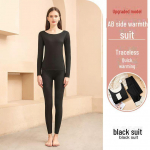 Unisex Saksa Velvet Thermal aluspesu komplekt: &Uuml;markaelus, pl&uuml;&uuml;s, elastne, paks s&uuml;giseks/talveks &ndash; mehed ja naised. Women's XXL must