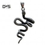 Roostevaba terasest madu ripats Vintage madu kaelakee ripats Roostekindel keerdunud madu ripats gooti ehted kaelakee jaoks A