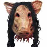 Halloweeni hirmutav mask Uudne Seapea &otilde;udus juuksemaskidega Caveira Cosplay kost&uuml;&uuml;m Realistlik lateks Festivali tarvikud Hundimask