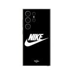 Kaitse&uuml;mbris Samsung Galaxy S24 Ultra jaoks nike valge logo must esiosa must