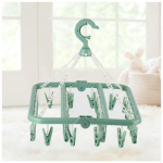 32 klambrit kvaliteetsest plastikust riided sokid l&uuml;hikesed p&uuml;ksid aluspesu kuivatusrest riidepuu roosa