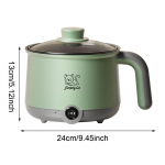 1,8-liitrine elektriline kuumpott aurutiga Kaasaskantav keedupott Mitmeotstarbeline ramenikeetja, mittekleepuv munasupi kaerahelbest praadpelmeen us