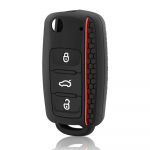 3 nupuga silikoonist v&otilde;tmekate, autov&otilde;tmekate VW Golf Jetta POLO jaoks, Skoda Yeti Superb Rapid Octavia jaoks, SEAT Leon Ibiza jaoks punane