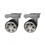 1 paar universaalseid asendusrattaid madala m&uuml;ratasemega kaherealised suure suurusega k&auml;rukohver Pagasiratas Remont reisikohvri osad tarvikud ratas C