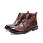 Live Goodyear K&auml;sitsi valmistatud Kingad Martin Saapad Meeste Brock Nikerdustega Retro Pestud L&uuml;hikesed Saapad Nahast Tald Kingad 43 gray