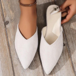 Naiste sussid 2024 Uued suvised disainersandaalid Terava ninaga moesussid Rannas Suur number Slaidid Naiste Zapatos De Mujer 43 punane