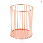 Lauaarvuti pliiatsihoidja Kontori kooli hoiu&uuml;mbris Metallist Gold Rose Gold Box lauapliiatsi pliiatsi organiseerija Kodukaunistuse meigihoidja