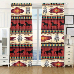 2 tk Boho Kardinat Boheemlaslik Hippie Kunstiteema Aknakardinad Mandala Looma Olifandi Prinditud Mustriga Kardin Ruumi Dekoor 140W160H(CM)55x63in&Grommet Top