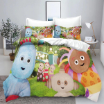 Aia beebi prinditud voodipesukomplekt Tekikate Kuninganna Puuvillane Armas prinditud multifilm Quilt cover 100% Pol&uuml;ester anime EU Single 135x200cm