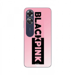 Coque Oppo A17 Blackpink logo rose et noir Maniacase
