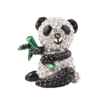 Niche Design Sense Panda pross, naissoost koomiksiloom Rhinestone pin Temperament Kerge korsaaži aksessuaarid