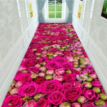 WTEMPO 3D Taim Esik Pikk Vaip Pastoraalne Vaibad Koridor P&otilde;randamatt Pehme Vahek&auml;igu trepid Libisemisvastane W120*H400CM