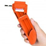 1 komplekt kaasaskantav 2,0&ndash;12,5 mm puuritera teritaja keerdpuurite teritusmasin korundi lihvketta t&ouml;&ouml;riistad oranž