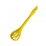 3-&uuml;hes multifunktsionaalne munavahustaja toidukinnitust&ouml;&ouml;riist Mugav k&auml;epide, mis ei libise munade k&uuml;psetamiseks ja segamiseks kollane