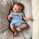 T&otilde;elise v&auml;limusega Reborn Baby Dolls TWIN B 18'' 48cm simulatsiooninukud Silikoonist kehaga taass&uuml;nni m&auml;ngunukk t&uuml;drukutele ja poistele P&uuml;hade &uuml;llatuskingitus full silicone boy