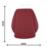 Hingav autopadi luksuslik nahast libisemisvastane s&otilde;iduki k&auml;sn, k&otilde;rge universaalne tagasil&ouml;&ouml;gipadja tugikate punane