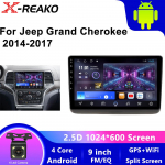 CarPlay Android Auto Android12 autoraadio Jeep Grand Cherokee 2014-2020 jaoks Kaamera Multimeediam&auml;ngija Navigatsioon 4 core 1GB+32GB carplay