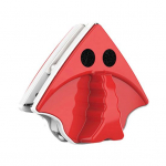 Magnetiline aknapuhastuskomplekt Kahepoolne klaasipuhasti harja pesur tugeva magnetismiga k&otilde;rghoone aknapesuri punane