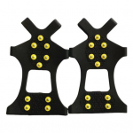 1 paar j&auml;&auml;klambrid Kingad 5 terasnaastidega Mehed Naised Talv &otilde;ues k&otilde;ndimine j&auml;&auml;l lumi t&otilde;mbek&auml;epidemed libisemiskindlad kingad saapad naelad haaratsid kollane