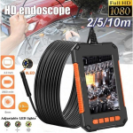 Uus t&auml;iustatud endoskoobikaamera 1080P HD Borescope 4,3-tolline LCD-ekraaniga kontrollkaamera IP67 veekindel t&ouml;&ouml;stuslik endoskoop 8 h&auml;mardatava LED-iga 2M 8MM Single Lens