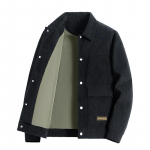 Meeste talvine velvetist jakk vabaaja paks soe mantel M must