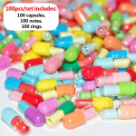 300/100 tk s&otilde;numikapsel l&auml;bipaistev mini armastuspill pudelis kapsel t&uuml;hjade m&auml;rkmetega pulmapeo meened valentinip&auml;eva kingitus 100 PCS