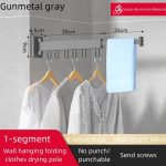 Seinale paigaldatav &uuml;lest&otilde;stetav kokkupandav ruumiline alumiiniumkuivatusrest r&otilde;ivarest Ruumis&auml;&auml;stlikud abistavad lohutusriiete kuivatusrestid