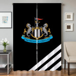 K&ouml;&ouml;gikardinad elutuppa 2 t&uuml;kki pimendavad kardinad uksekardin N-newcastle United Fc magamistoa kaunistus vahesein kodu W86xH213cmx2pcs-CL