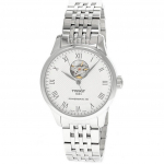 Tissot Le Locle Powermatic 80 Open Heart H&otilde;bedase sihverplaadiga Automaatne T006.407.11.033.02 Meeste k&auml;ekell h&otilde;be