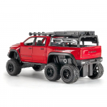 1/32 Dodge RAM 1500 TRX 6X6 Tyrannosaurus Rex Picku sulamist automudel Heli ja kerge laste m&auml;nguasjade kollektsiooni s&uuml;nnip&auml;evakingitus