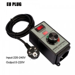 220V 4000W mootori kiiruse regulaator elektriline ruuter v&auml;ljalaskeventilaator Veski puur Muutuva pinge regulaatori l&uuml;liti LED-ekraan
