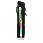 Pierres et Min&eacute;raux. Stylo min&eacute;raux Epidote de Myanmar (Birmanie). Couleur multicolore.