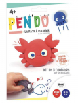 Kit cr&eacute;atif crayons &agrave; modeler - PEBEO - Animaux aquatiques - 3 pcs - Blanc, Rouge, Bleu